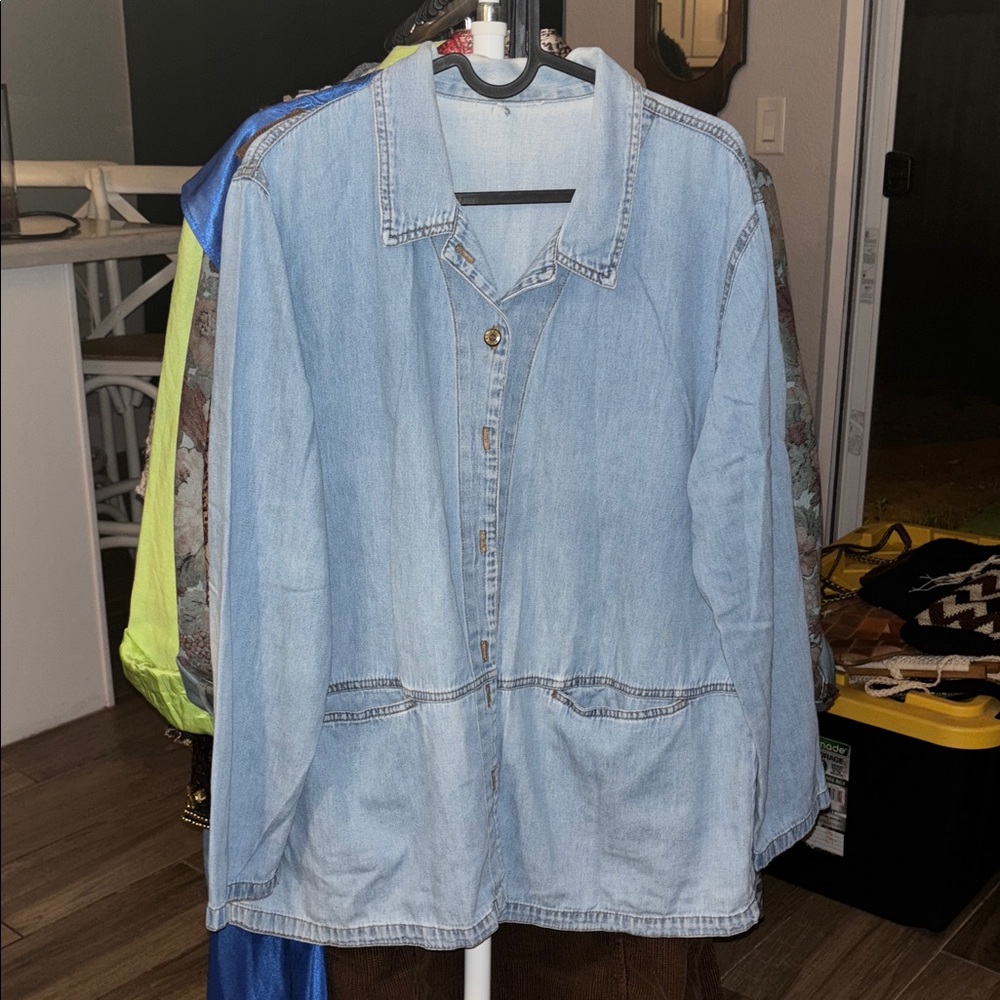Vintage Light Blue Denim Chore Jacket